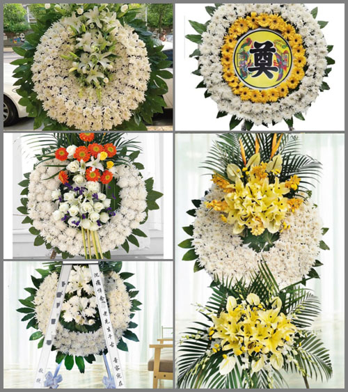 湖北黄冈市英山县石头嘴镇徐套村花圈速递