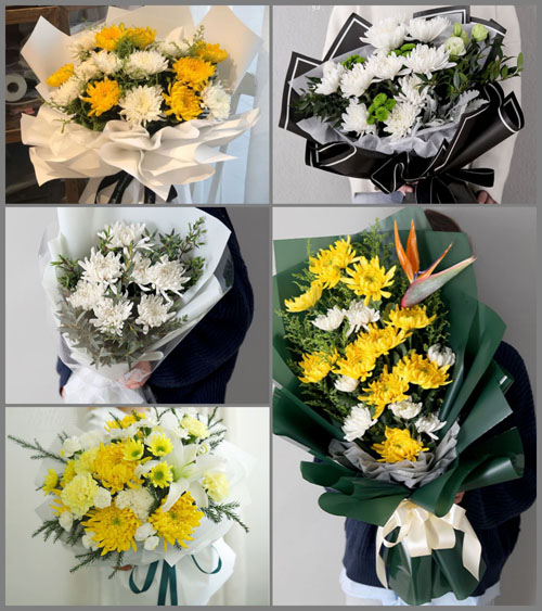 湖北黄冈市英山县石头嘴镇徐套村白事花束代送
